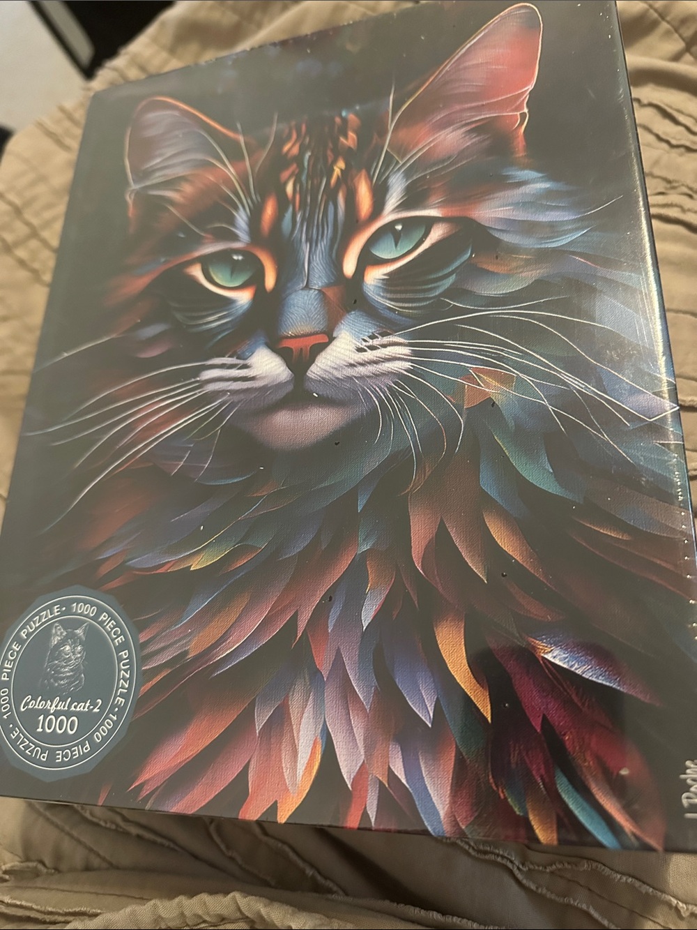 1000 pc colorful cat puzzle